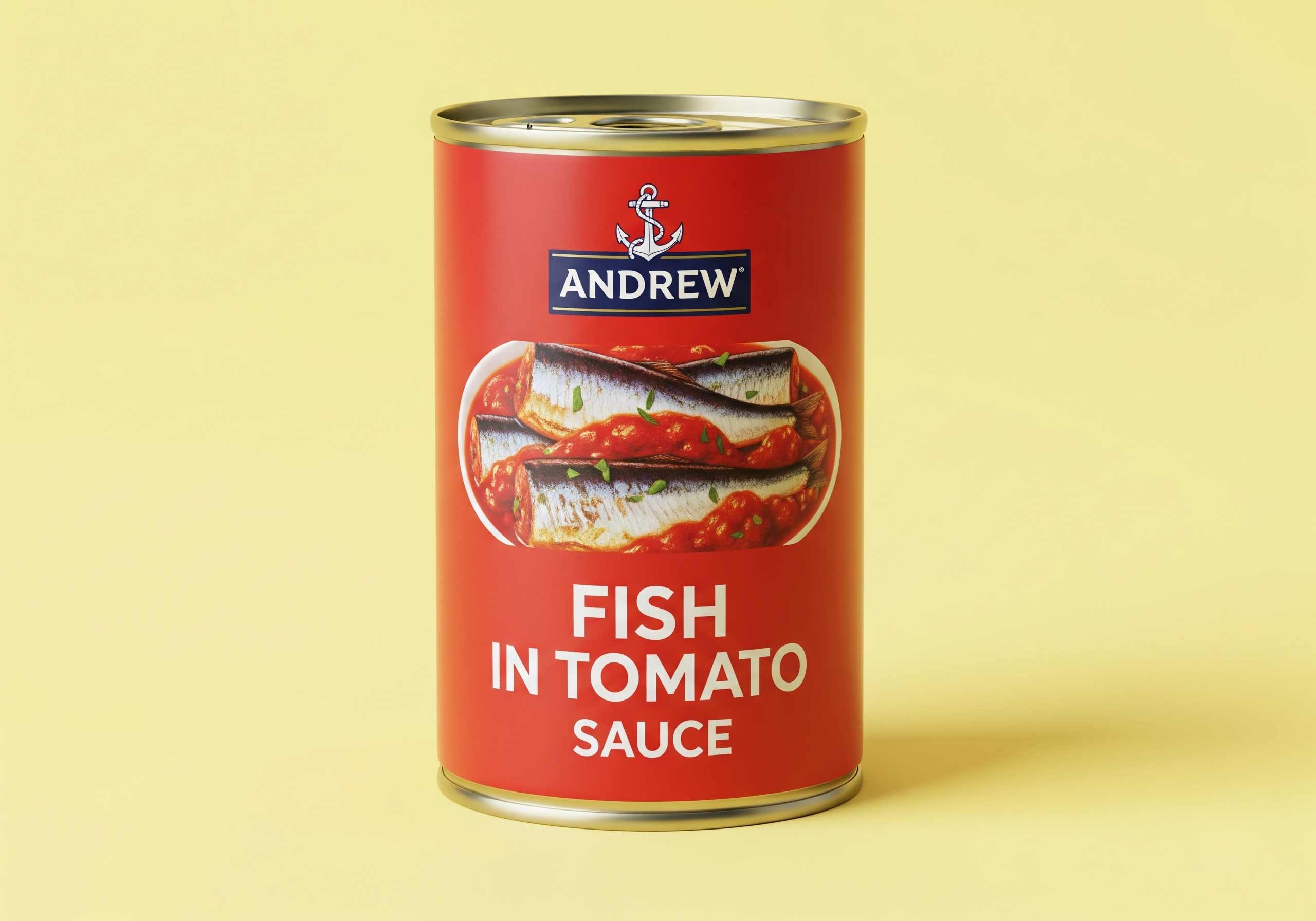 Fish in tomato sauce - tall canned