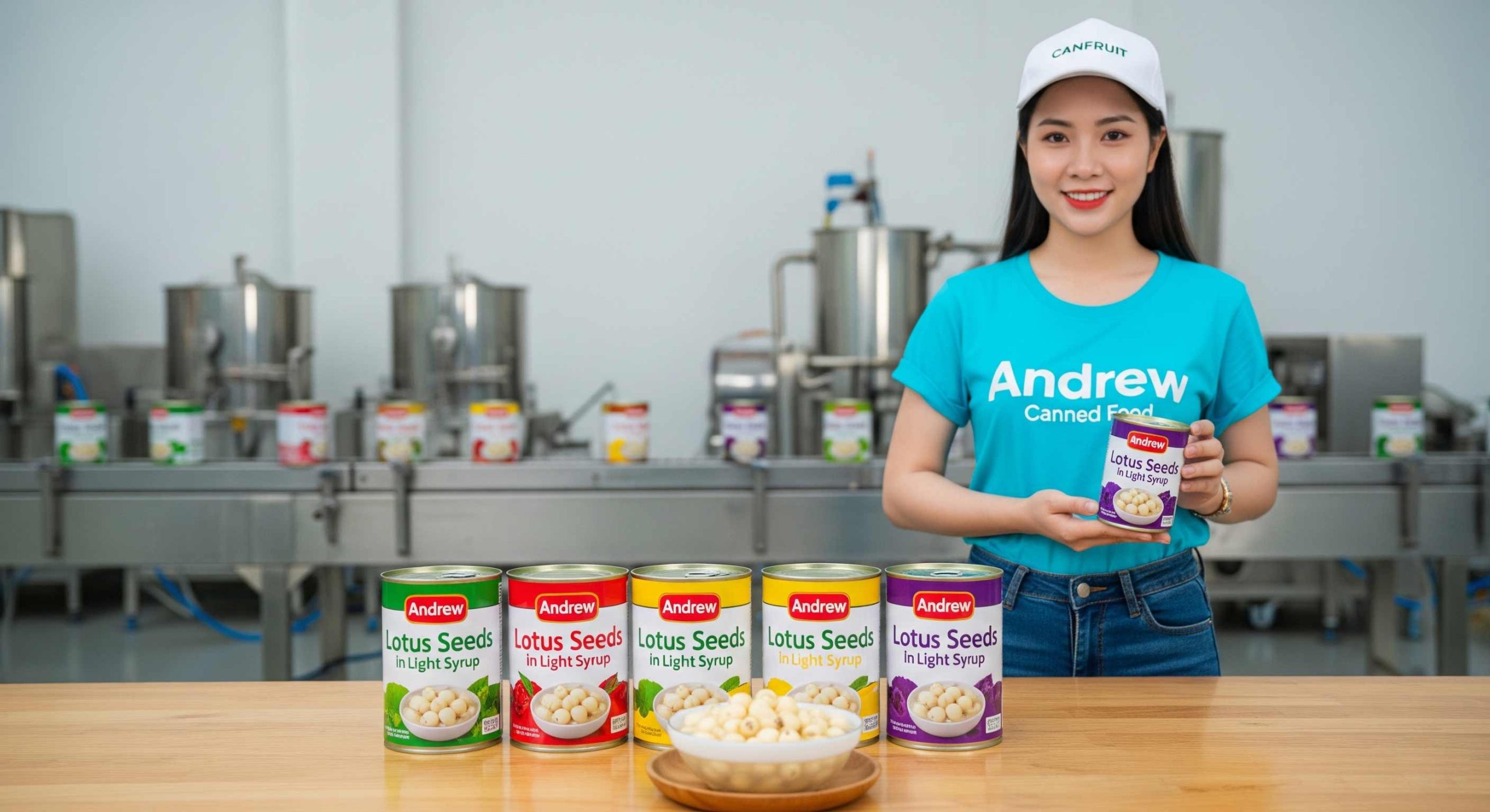 Canned Lotus In Light Syrup