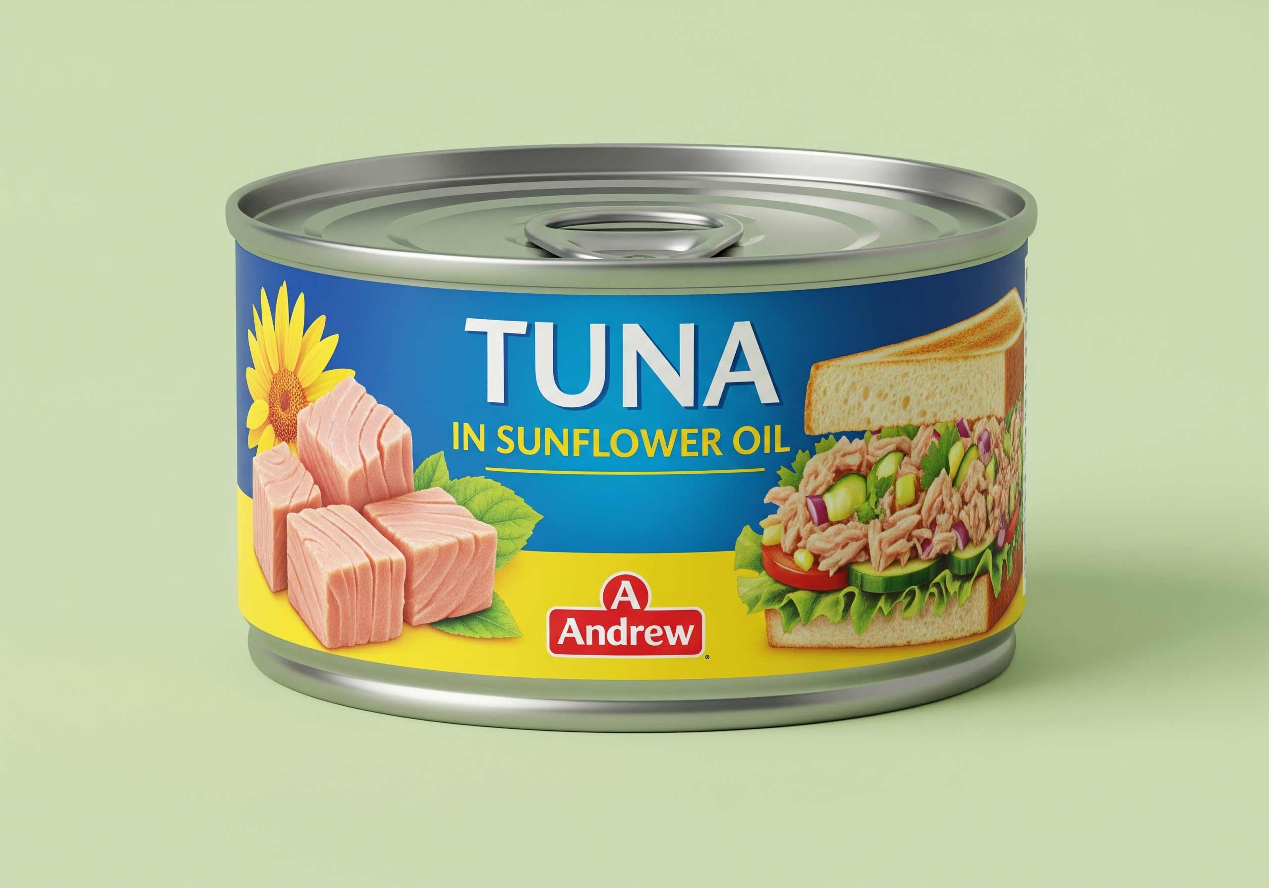 Canned tuna in sunflower oil