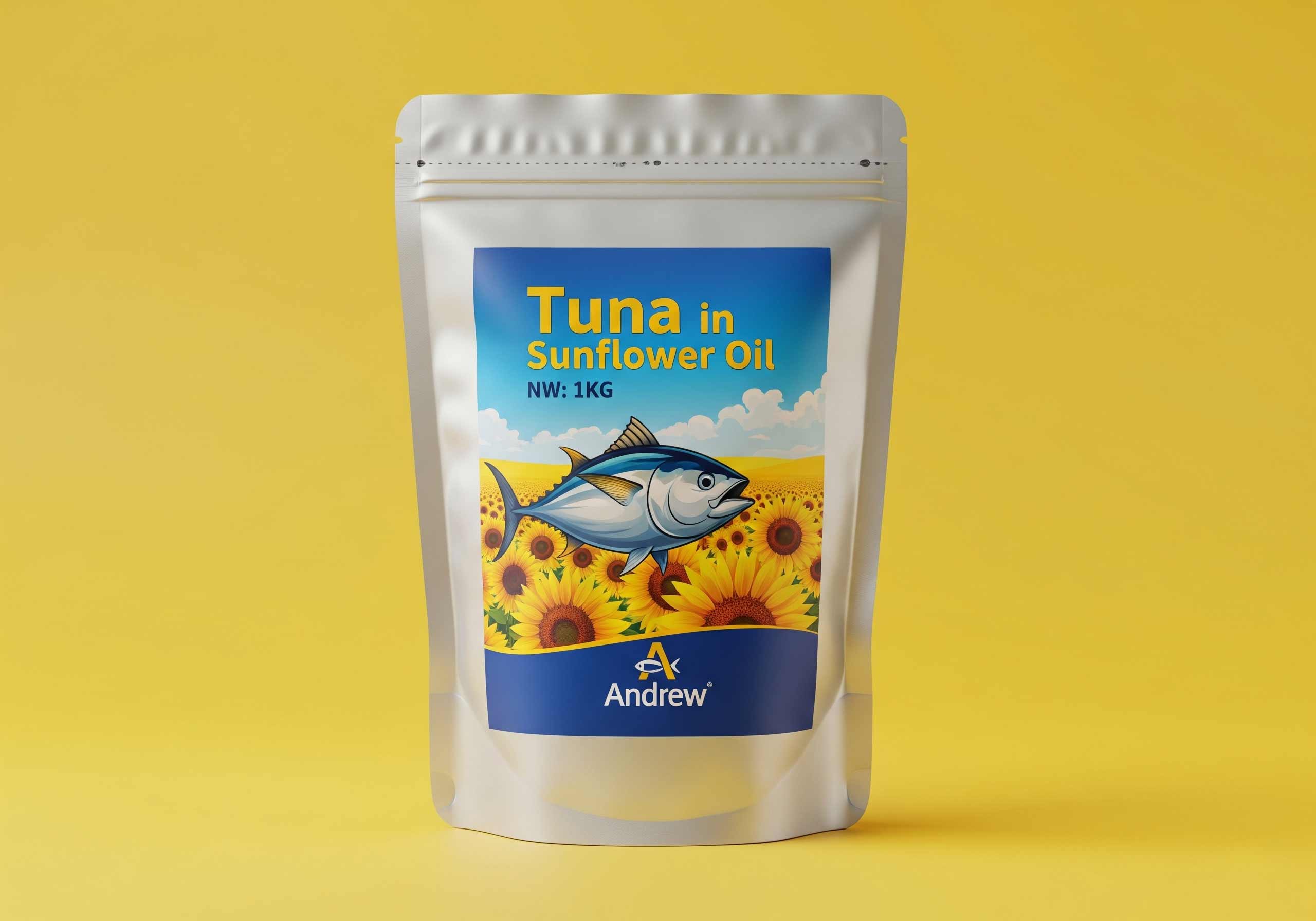 Tuna in sunflower oil - Pack 1kg